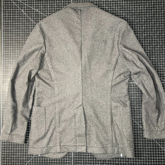 Taylor Stich The Telegraph Jacket in Grey Wool Size 44 Tailored to 42S - Picture 14 of 16